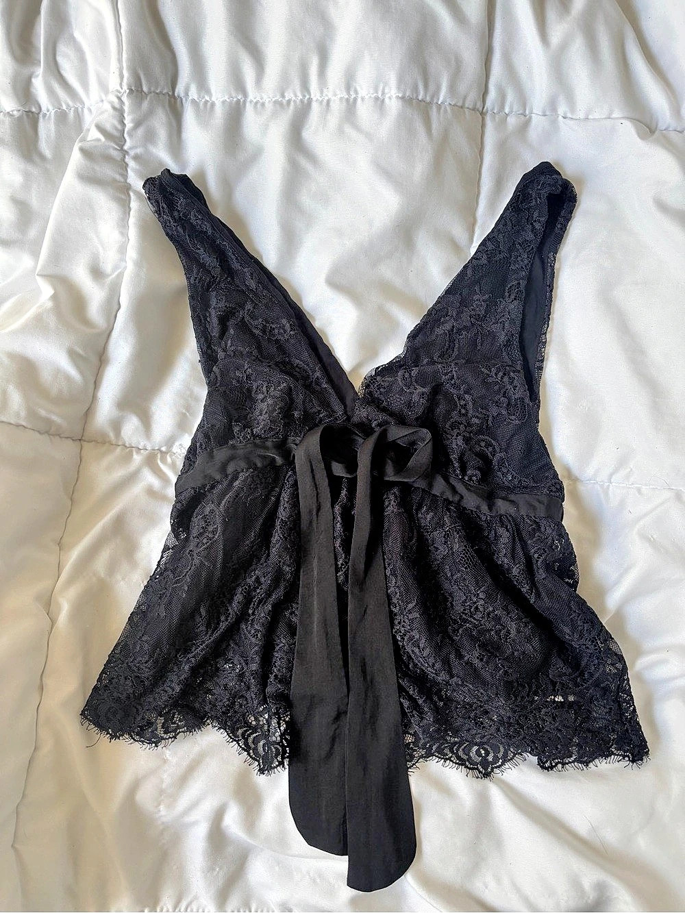 Free People Lost In Love Babydoll Cami Black Like New